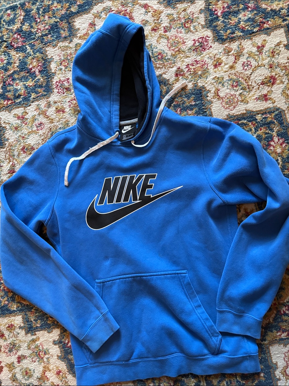 Youth Men  small hoodie Nike 80%cotton 20poly-nice EUC Royal Blue